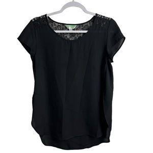 Decree black polyester blouse size S